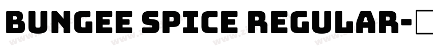 Bungee Spice Regular字体转换 Bungee Spice Regular字体转换